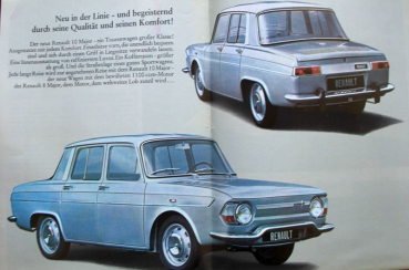 Renault 10 Modelprogram 1966 Carbrochure (2471)